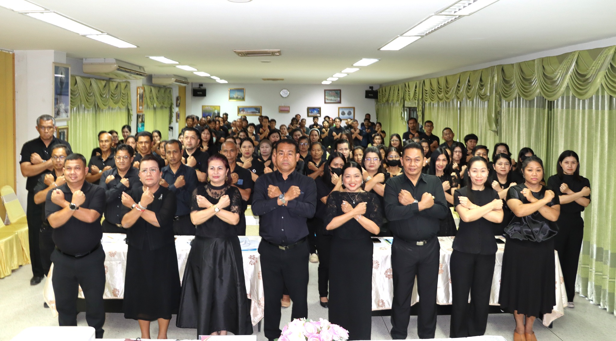 เทศบาลตำบลวังไผ่ ประกาศเจตนารมณ์การต่อต้านการทุจริต (Wangpai Together Against Corruption)