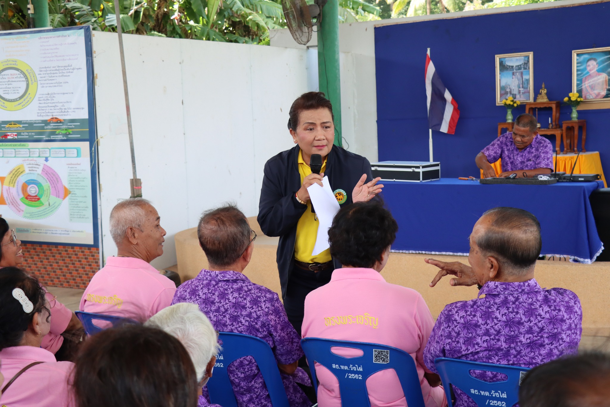 การประชุมประจำเดือนของชมรมผู้สูงอายุเทศบาลตำบลวังไผ่ ประจำเดือน กรกฎาคม 2568